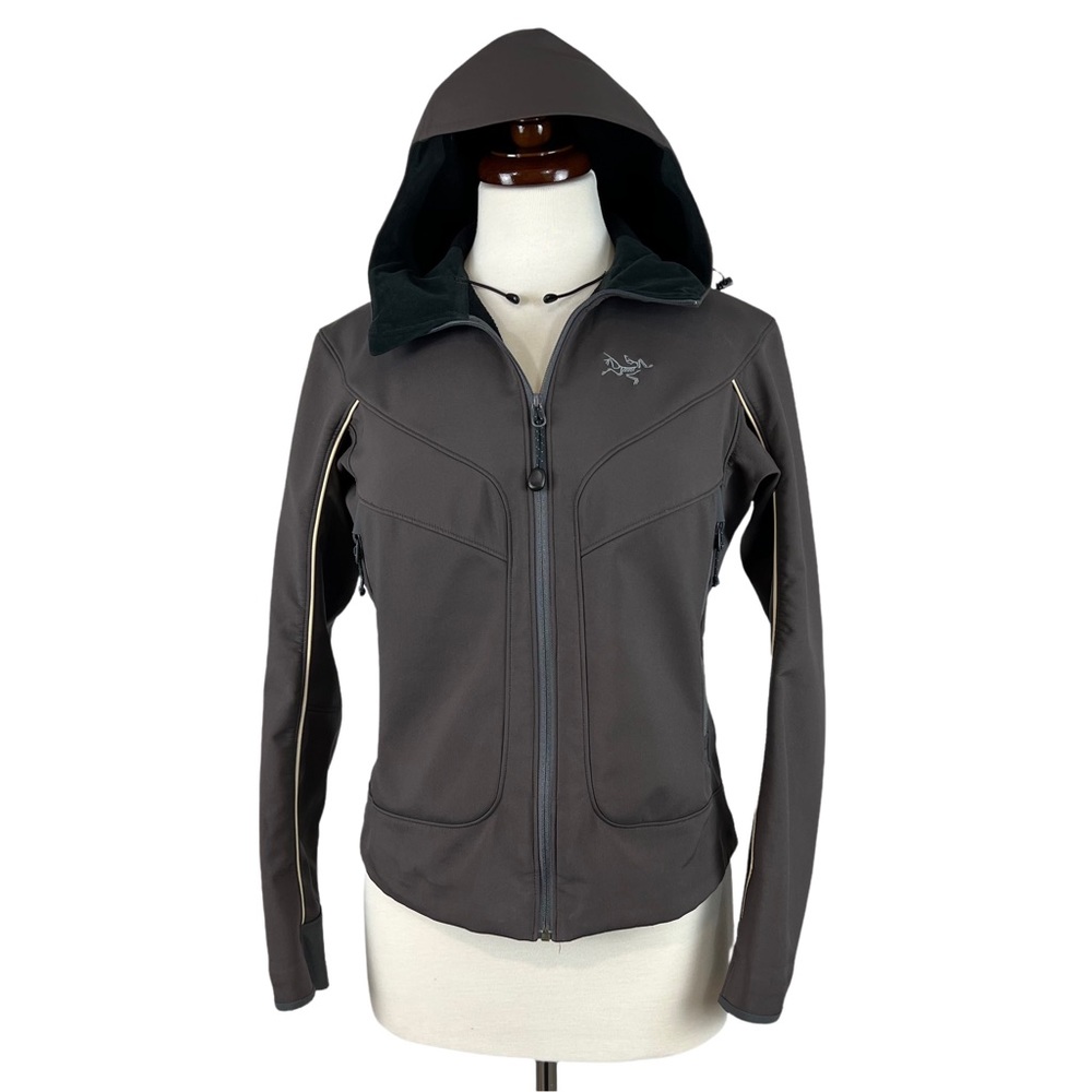 Arc'teryx Full Zip Hooded Fleece lined Jacket Size Small